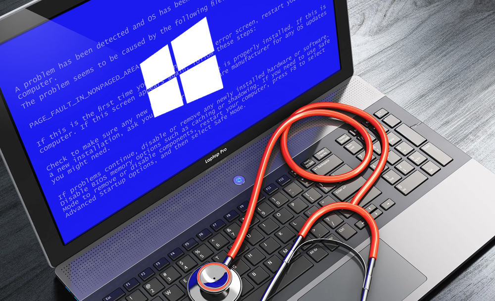 Computadora con logo de Windows 10